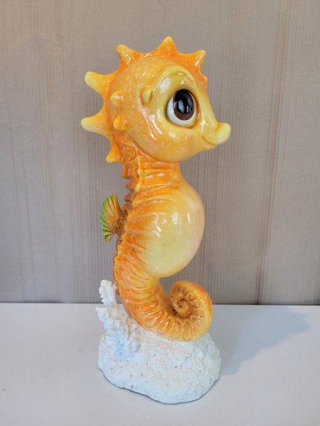 Gloss Seepferd groß, gelb